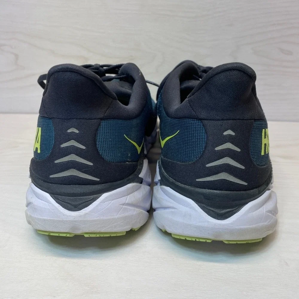Hoka Mens Size 10.5 Clifton 8 Running Shoes Blue Teal Sneaker 1119393 Sneakers